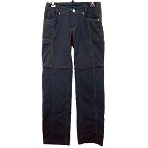 KUHL Women's Convertible Cargo Hiking Pants Charcoal 4